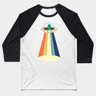 Vintage alien UFO Baseball T-Shirt